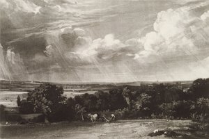 Zomerland, gegraveerd door David Lucas (1802-81)
